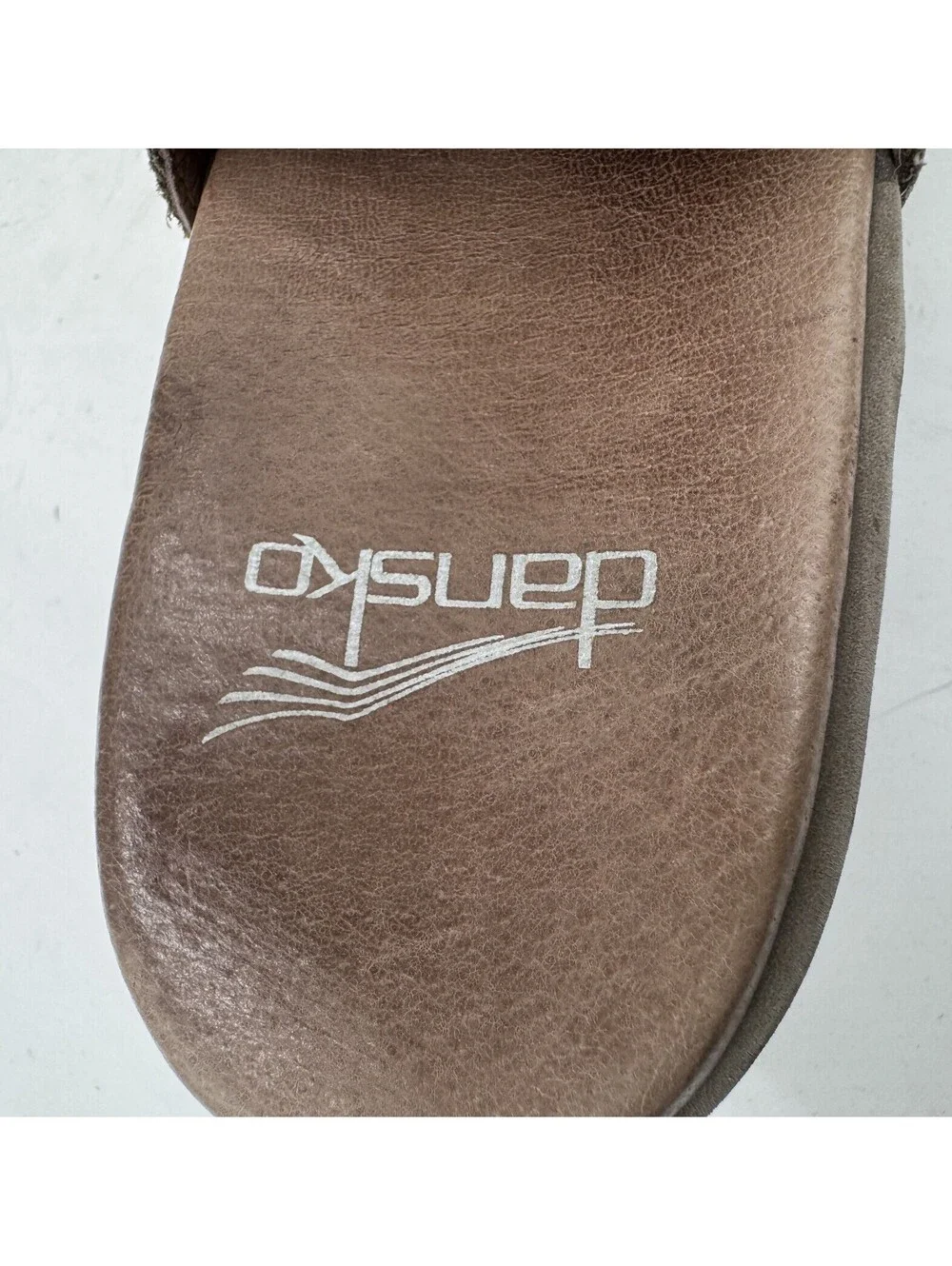 Dansko Vanda Women's Slingback Sandals Size 8 Brown Leather Wedge Open Toe